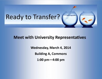 Transfer Fair Spring 2015