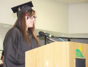 Mesalands graduate Cynthia Anaya, was the student speaker at commencement.