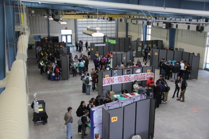 There were approximately 400 attendees to the Maze of Life, which was held in the Wind Center Bay.