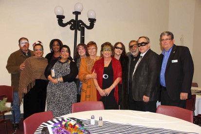 Mesalands staff at last year’s ‘Murder Masquerade Ball’ Foundation fundraiser.