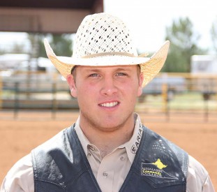 Sophomore Chace Valdez from Estancia, NM, was crowned the tie-down roping champion at the Diné College rodeo competition in Tsaile, AZ last weekend. 