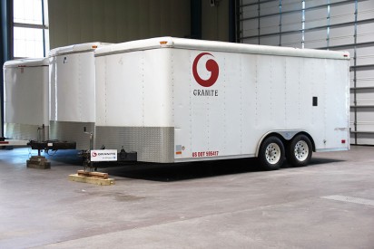 Granite Services International Inc, has three trailers (shown above) at Mesalands Community College’s North American Wind Research and Training Center. The trailers contain tools that are used for their training classes and for maintenance on wind turbines.