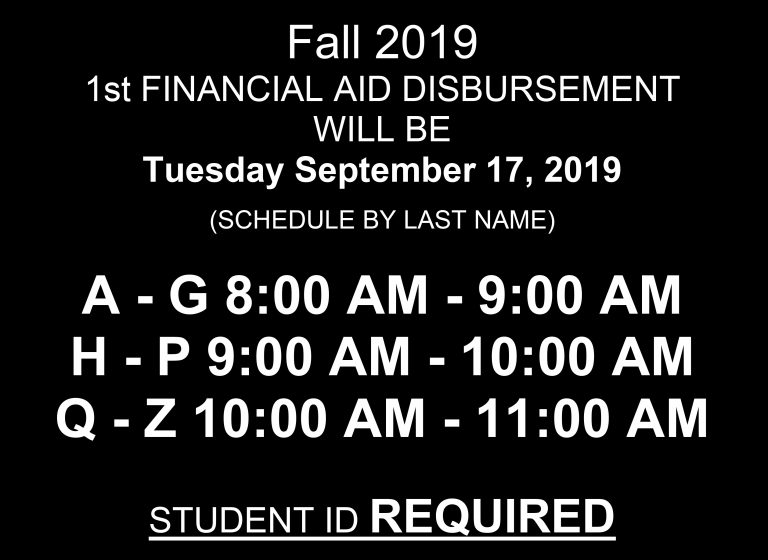 Financial Aid Disbursement Mesalands Community College