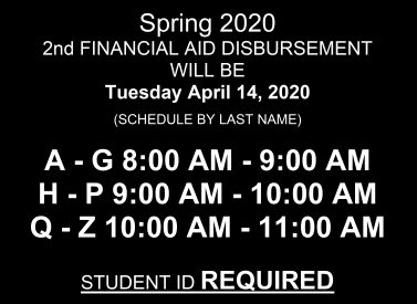 spring disbursement aid financial mesalands ext office business contact information